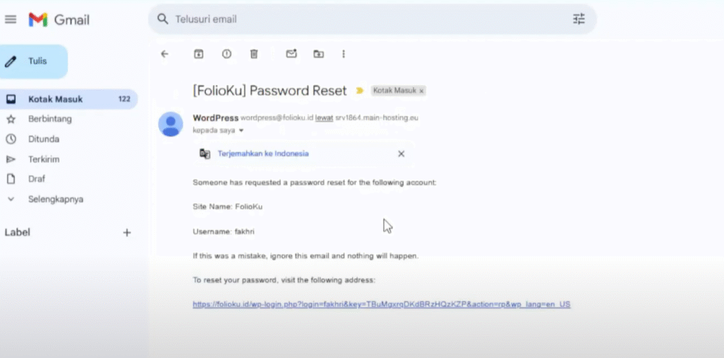 Reset Password